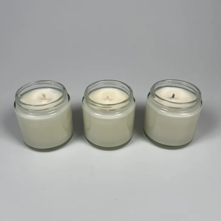 Świeca sojowa zapachowa w szkle przezroczystym - bawełniany knot 120 ml